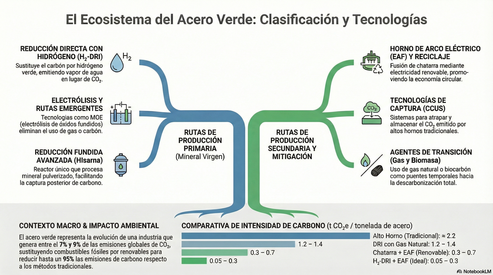 Estado actual y perspectivas del acero verde en España